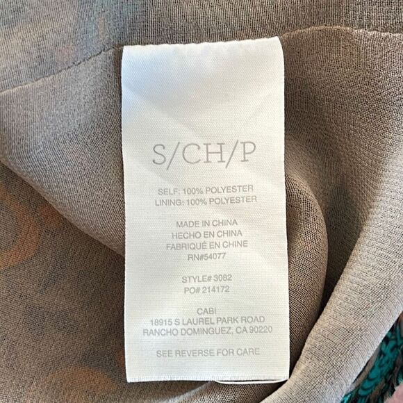 CAbi Arabesque Medallion Tank Top #3082 Small - Picture 5 of 5